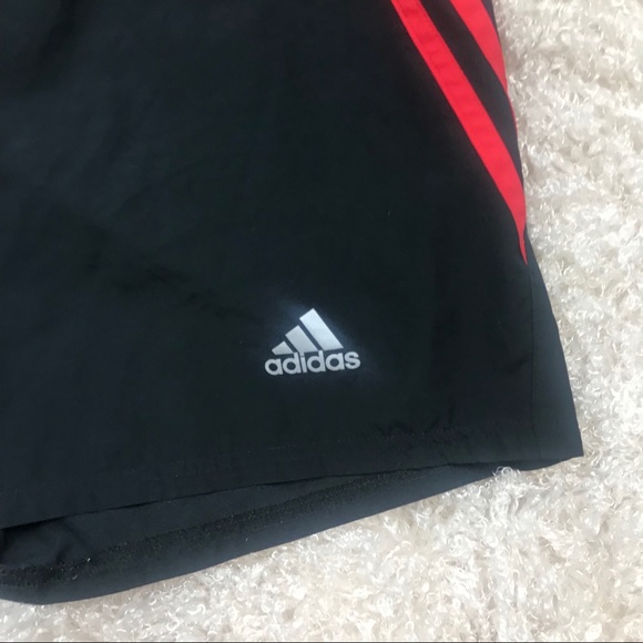 Adidas Climalite Shorts Red and Black - Picture 2 of 4